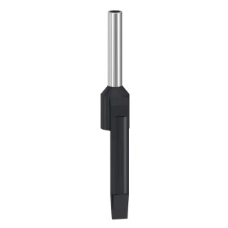 Schneider Electric Linergy DZ5 Insulated Crimp Bootlace Ferrule 2 mm Pin Diameter 8 mm Pin Length Black to 16 AWG DZ5CA015