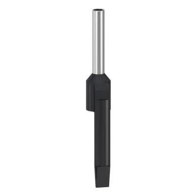 Schneider Electric Linergy DZ5 Insulated Crimp Bootlace Ferrule 2 mm Pin Diameter 8 mm Pin Length Black to 16 AWG DZ5CA015