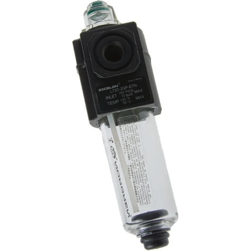 Norgren 1/4 in Pneumatic Air Lubricator 10 bar Transparent Polycarbonate Bowl L72 Series L72C-2GP-ETN