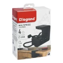 Legrand Extension Lead 1.5 m Cable Length 4 Socket Type E Plug 16 A RoHS Compliant 050412