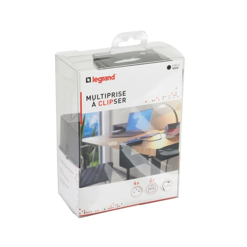 Legrand Extension Lead 1.5 m Cable Length 4 Socket Type E Plug 16 A RoHS Compliant 050412