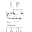 Igus Polymer Cable Trunking Accessory Cable Chain Mounting Bracket 53 mm 3075.12PZB