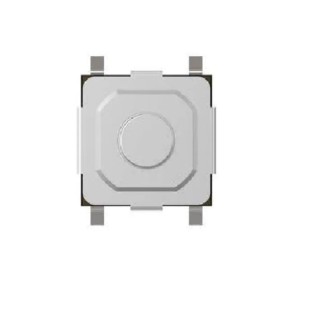 TE Connectivity Black Tactile Switch Round, SPST 50mA, Surface Mount MSLPT5252BG3MTR