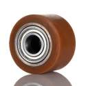 LAG Orange Polyurethane Trolley Wheel 500 kg Load Capacity, 82mm Diameter, 51mm Width, 25mm Bore, Steel Hub with 1698 CC