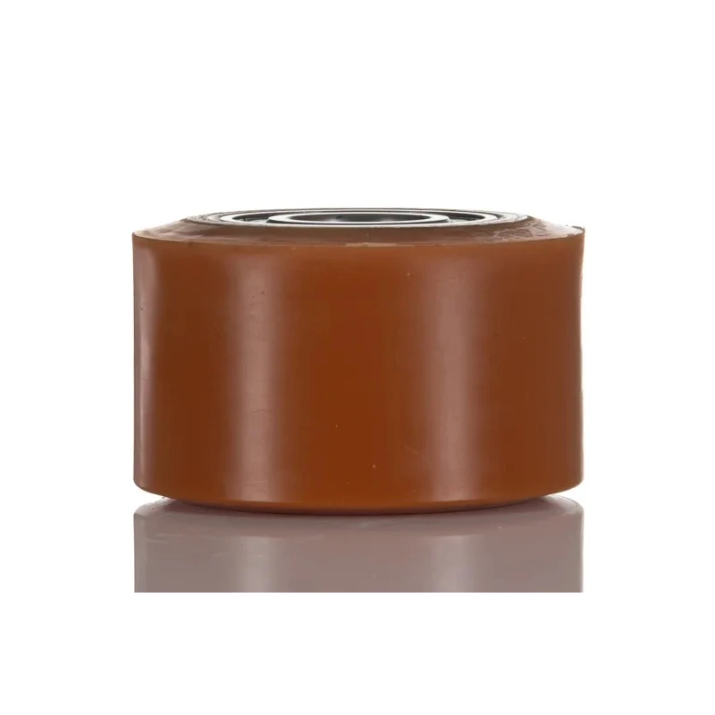LAG Orange Polyurethane Trolley Wheel 500 kg Load Capacity, 82mm Diameter, 51mm Width, 25mm Bore, Steel Hub with 1698 CC
