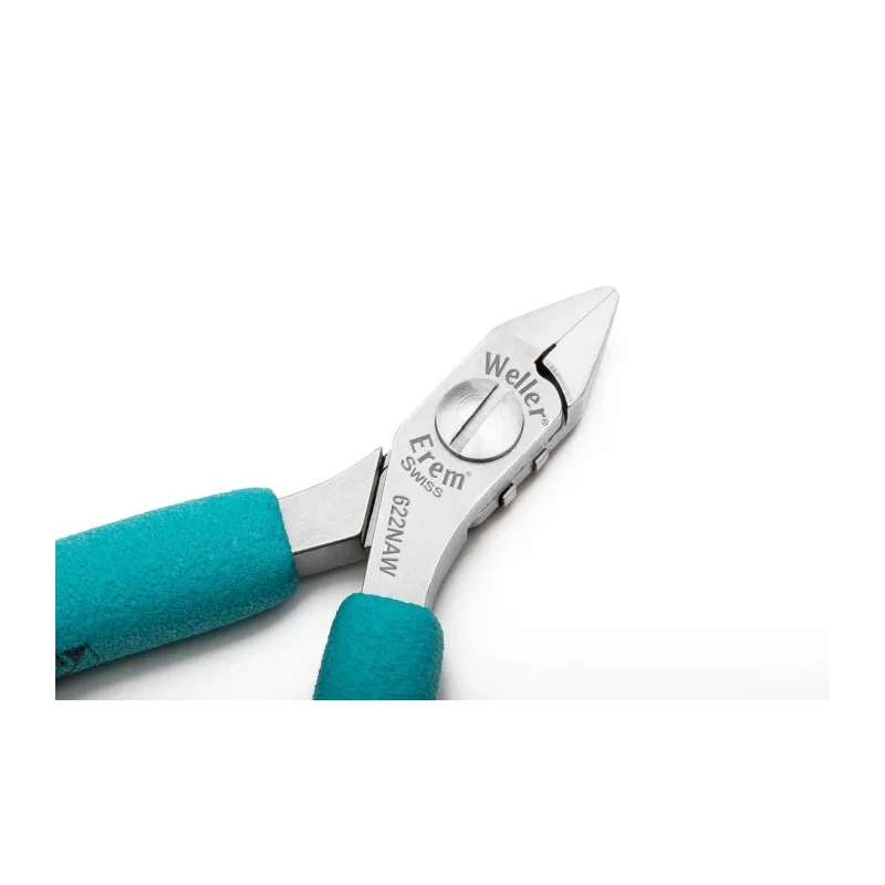 Erem ESD Safe Flush Side Cutter, Cable Cutter, 110mm Overall Length, 16mm Jaw Length, High Grade Tool Steel Jaws 622NAW