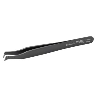 Erem 4.5in Carbon Steel Oblique ESD Safe Tweezer B15AGS