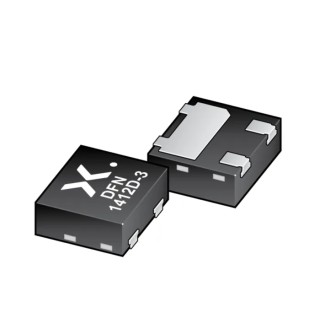 Nexperia Bi-Directional ESD Protection Diode, 3-Pin DFN1412D-3, 24 V, 2.6 A, AEC-Q101 PESD2CANFD24V-QCZ