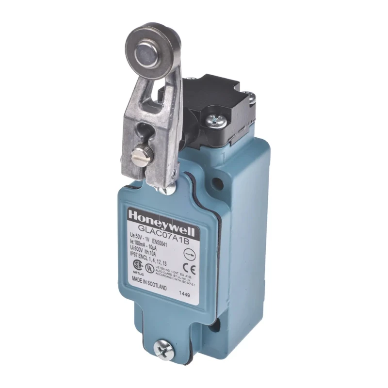 Honeywell Technologies GLA Series Roller Lever Limit Switch 1 NO/1 NC IP67 Die Cast Zinc Housing 600V ac 