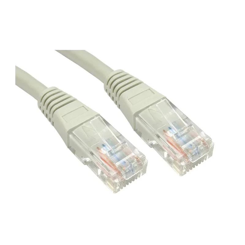 RS PRO Cat6 Ethernet Cable 2 m Grey RJ45 Male to RJ45 Male U/UTP PVC 240-6307