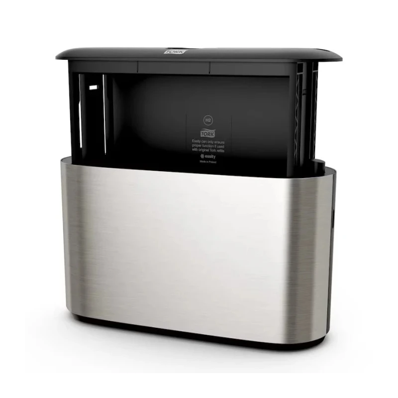 Tork Stainless Steel Grey Wall Folded Hand Towel Dispenser, 116 mm x 218 mm x 323 mm 460005