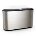 Tork Stainless Steel Grey Wall Folded Hand Towel Dispenser, 116 mm x 218 mm x 323 mm 460005