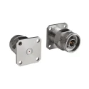 Bulgin N Type Series Coaxial Connector Flange Male Circular Coaxial, 50 Ω, Straight Body Plug-In RFNA4PGID