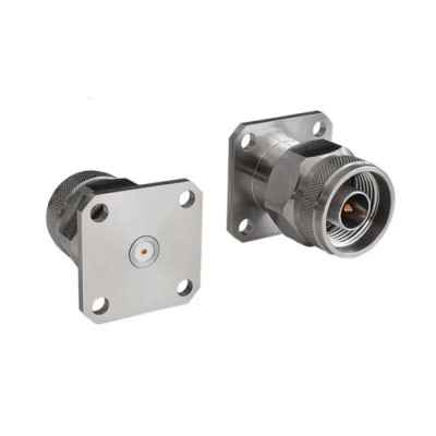 Bulgin N Type Series Coaxial Connector Flange Male Circular Coaxial, 50 Ω, Straight Body Plug-In RFNA4PGID