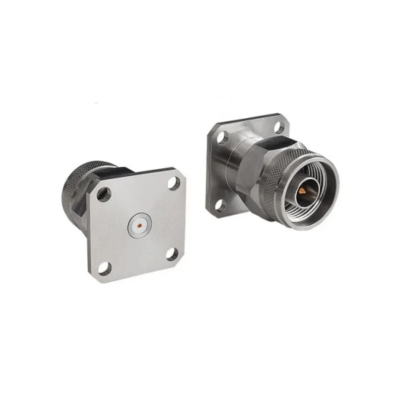 Bulgin N Type Series Coaxial Connector Flange Male Circular Coaxial, 50 Ω, Straight Body Plug-In RFNA4PGID