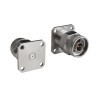 Bulgin N Type Series Coaxial Connector Flange Male Circular Coaxial, 50 Ω, Straight Body Plug-In RFNA4PGID