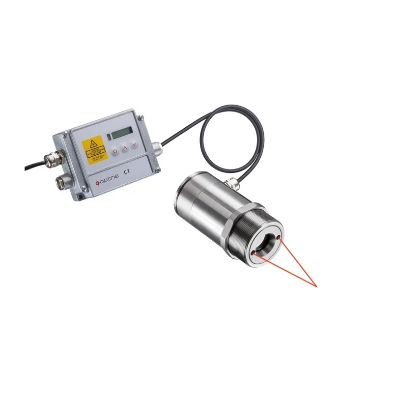 Optris Two Point Laser Infrared Temperature Sensor, 50 °C to 1800 °C, Screw Mount, 36V DC, Stainless Steel CATCTL3MH1SFK