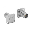 Bulgin TNCA Series Coaxial Connector Flange Female Circular Coaxial Connector 500 Ω Straight Body Plug-In RFTNCAA4PFHD