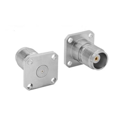 Bulgin TNCA Series Coaxial Connector Flange Female Circular Coaxial Connector 500 Ω Straight Body Plug-In RFTNCAA4PFHD