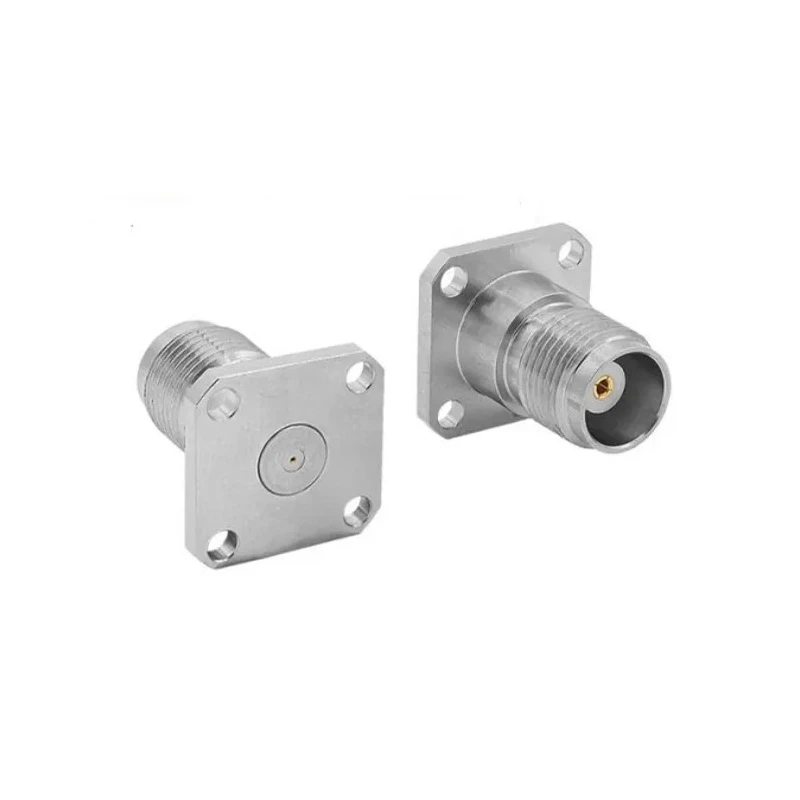 Bulgin TNCA Series Coaxial Connector Flange Female Circular Coaxial Connector 500 Ω Straight Body Plug-In RFTNCAA4PFHD