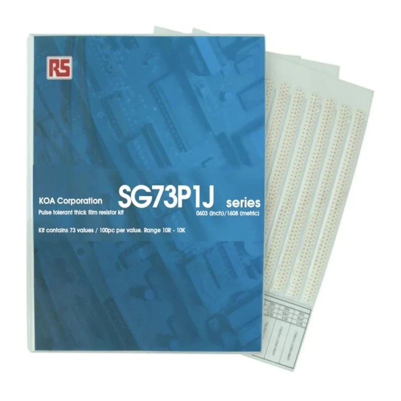 KOA Thick Film Surface Mount Resistor Kit SG73P 1W Power Rating 10 Ω to 10 kΩ 7300 Pieces SG73P