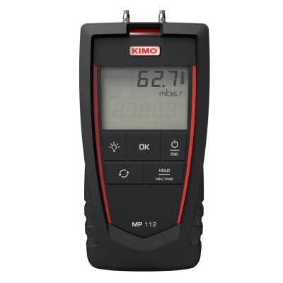 KIMO Differential Manometer with 2 Pressure Ports, Max Pressure Measurement 2000 mbar MP 112 S