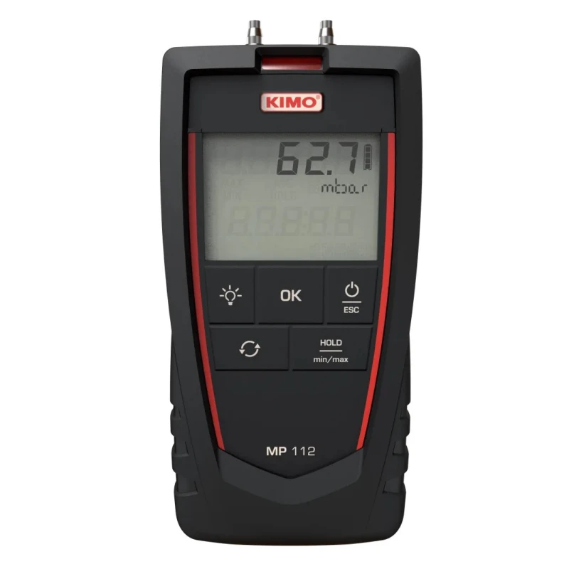 KIMO Differential Manometer with 2 Pressure Ports, Max Pressure Measurement 2000 mbar MP 112 S