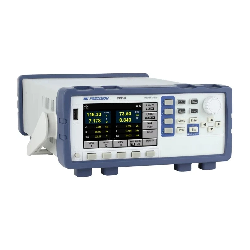 BK Precision Single-Phase AC/DC Power Meter, 12 kW Max, 600 Vrms, 20 Arms, LCD Display BK5335C