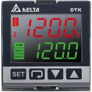 Delta Electronics Panel Mount PID Temperature Controller 1 Input, 2 Output Relay, On-Off Control, 240V DTK4848R12