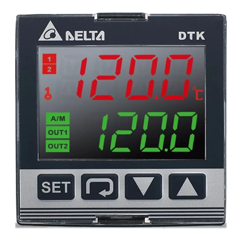 Delta Electronics Panel Mount PID Temperature Controller 1 Input, 2 Output Relay, On-Off Control, 240V DTK4848R12