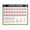 Spectrum Industrial Lockout Station with ACP Panel and Anti-Scuff Laminate 1.08m Width 965mm Height C2956