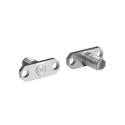 Bulgin SSMA Series Circular Coaxial Connector Flange Female 50 Ω Straight Body Jack Screw RFSSMAA2JEGA