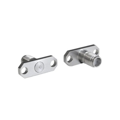Bulgin SSMA Series Circular Coaxial Connector Flange Female 50 Ω Straight Body Jack Screw RFSSMAA2JEGA