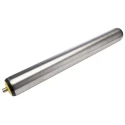 Interroll Stainless Steel Round Conveyor Roller Spring Loaded 50 mm Diameter x 400 mm Length, 840 N Dynamic 17XQNAAKAC - 400