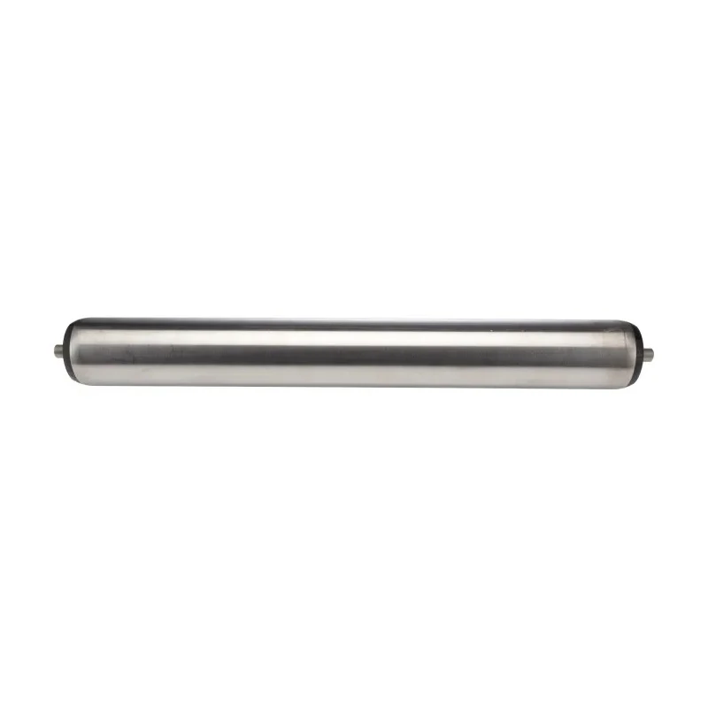Interroll Stainless Steel Round Conveyor Roller Spring Loaded 50 mm Diameter x 400 mm Length, 840 N Dynamic 17XQNAAKAC - 400