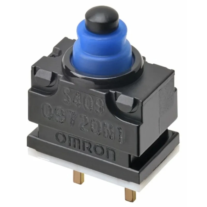 Omron Pin Plunger Subminiature Micro Switch PCB Terminal 1mA, 13.5 V dc, SPST-NC, IP67 D2GW-A02H