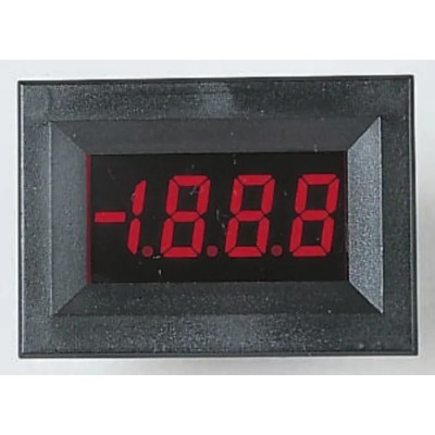 Murata Power Solutions Digital Voltmeter AC/DC, 3.5 Digit, 22 mm Cutout Height, 34 mm Cutout Width, Epoxy DMS-20PC-0-RL-C