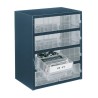 Raaco Drawer Storage Unit 8, Steel Frame, Polypropylene Drawers, Blue, 435 mm x 357 mm x 255 mm 137584