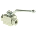 RS PRO Steel Hydraulic Ball Valve 3/8 In Port Size 3 Ports 315 Bar Max Pressure Model 243-1800