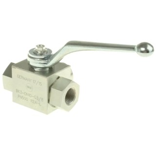 RS PRO Steel Hydraulic Ball Valve 3/8 In Port Size 3 Ports 315 Bar Max Pressure Model 243-1800