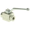 RS PRO Steel Hydraulic Ball Valve 3/8 In Port Size 3 Ports 315 Bar Max Pressure Model 243-1800