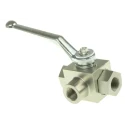 RS PRO Steel Hydraulic Ball Valve 3/8 In Port Size 3 Ports 315 Bar Max Pressure Model 243-1800