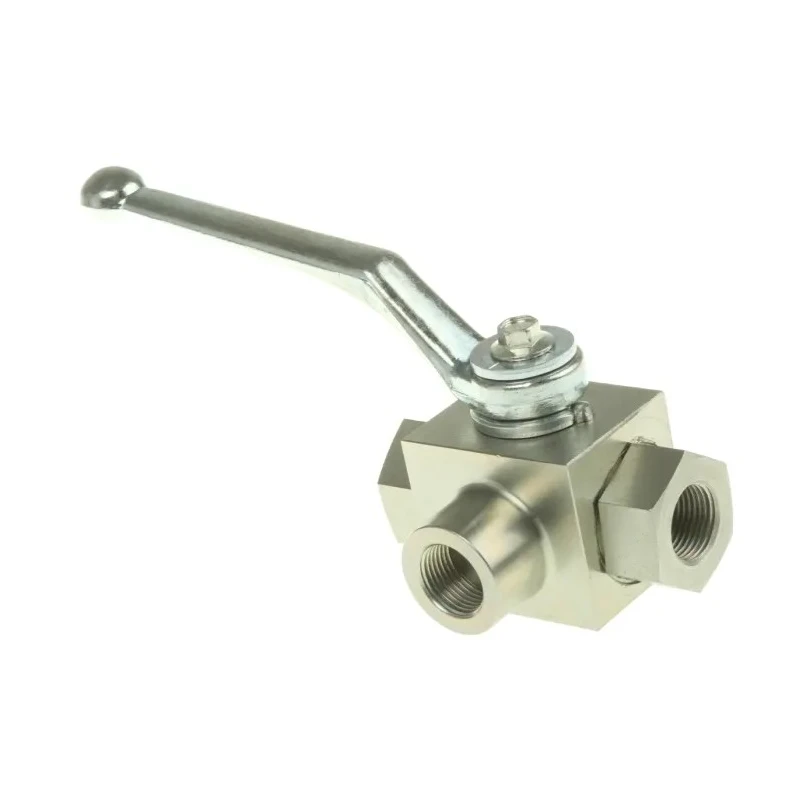 RS PRO Steel Hydraulic Ball Valve 3/8 In Port Size 3 Ports 315 Bar Max Pressure Model 243-1800