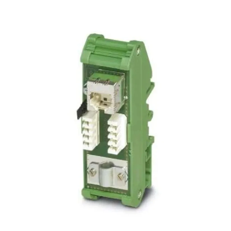 Phoenix Contact Shielded Cat5e 1 Port RJ45 Patch Panel Green 90 mm FL-PP-RJ45-LSA 2901645