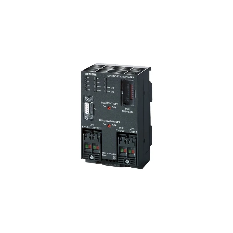 Siemens Repeater for Use with PROFIBUS DP Series 6ES7972, Rail Mounting, 24V DC, IP20, Model 6ES7972-0AB01-0XA0