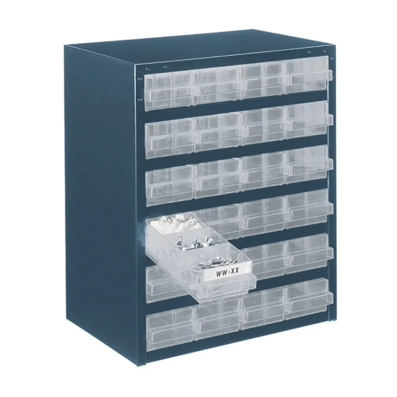 Raaco Drawer Storage Unit 24 with Steel Frame Blue, 435 mm x 357 mm x 255 mm 137577