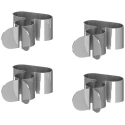 Siemens Silver Aluminium Cable Clamp, 12mm Maximum Bundle Diameter, Self-Adhesive Fixing 3LD9228-1G