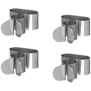 Siemens Silver Aluminium Cable Clamp, 12mm Maximum Bundle Diameter, Self-Adhesive Fixing 3LD9228-1G