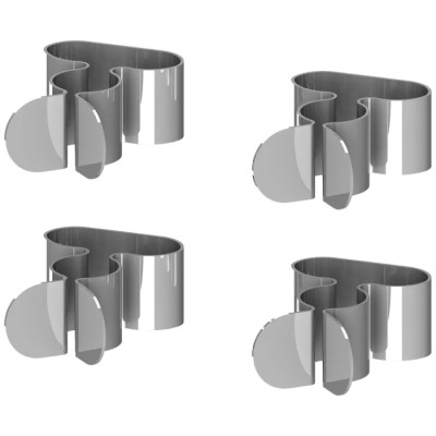 Siemens Silver Aluminium Cable Clamp, 12mm Maximum Bundle Diameter, Self-Adhesive Fixing 3LD9228-1G