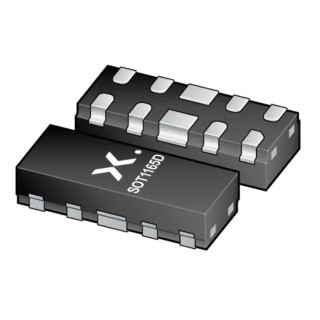 Nexperia Bi-Directional ESD Protection Diode PESD4USB5B-TTSX, Surface Mount DFN2510D Package, 10-Pin, 6 V Breakdown Voltage
